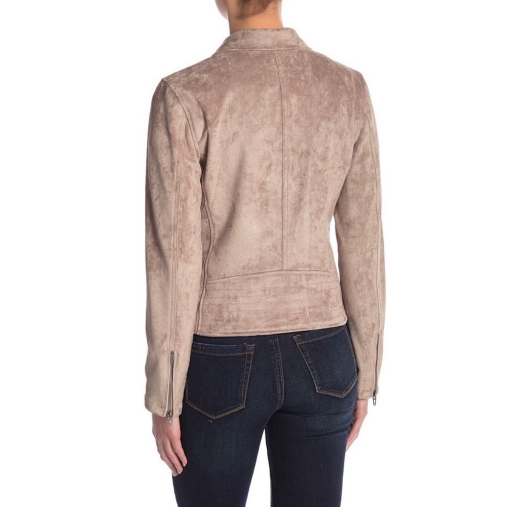 Blank NYC Faux Suede Moto Jacket Size Medium - Picture 3 of 9